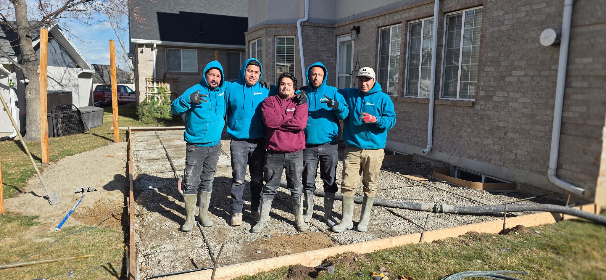 The Big Star Construction crew on a jobsite in Utah