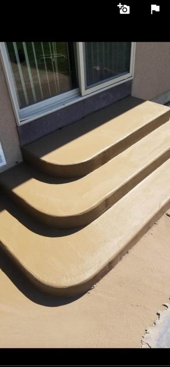 Concrete steps and walkway project in Utah